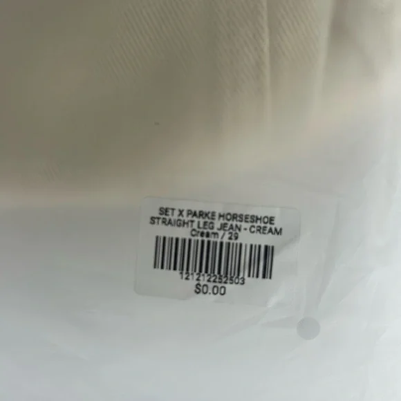 Parke x SET cream horseshoe jeans - Picture 5 of 5